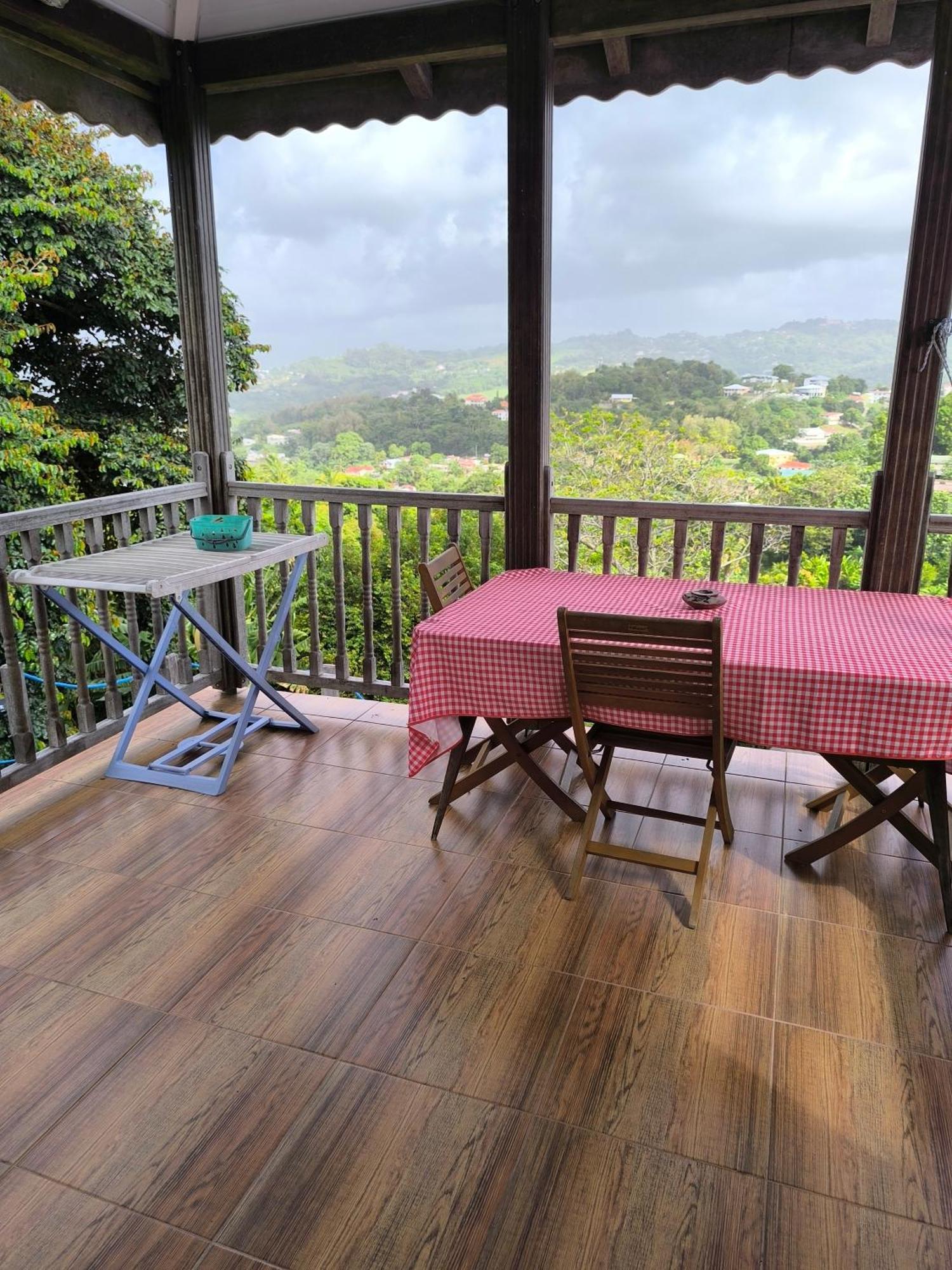 Studio Brazilia Bois Et Nature, Terrasse Avec Vue Sur Les Pitons Le Robert Exterior photo